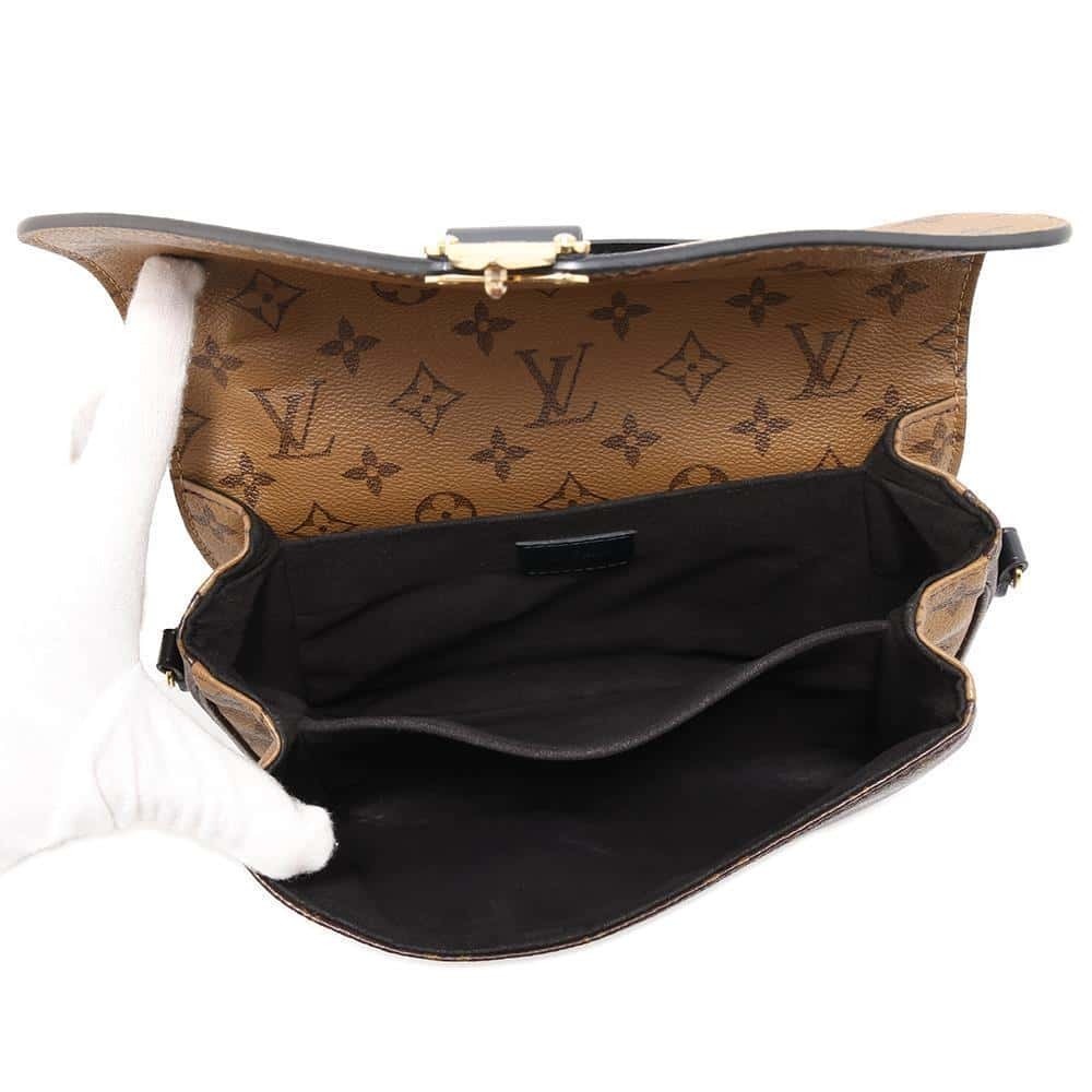 Louis Vuitton Monogram Reverse Pochette Metis Handbag Shoulder Bag Black - Picture 6 of 12